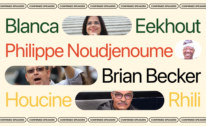 Confirmed Speakers: Blanca Eekhout • Philippe Noudjenome • Brian
